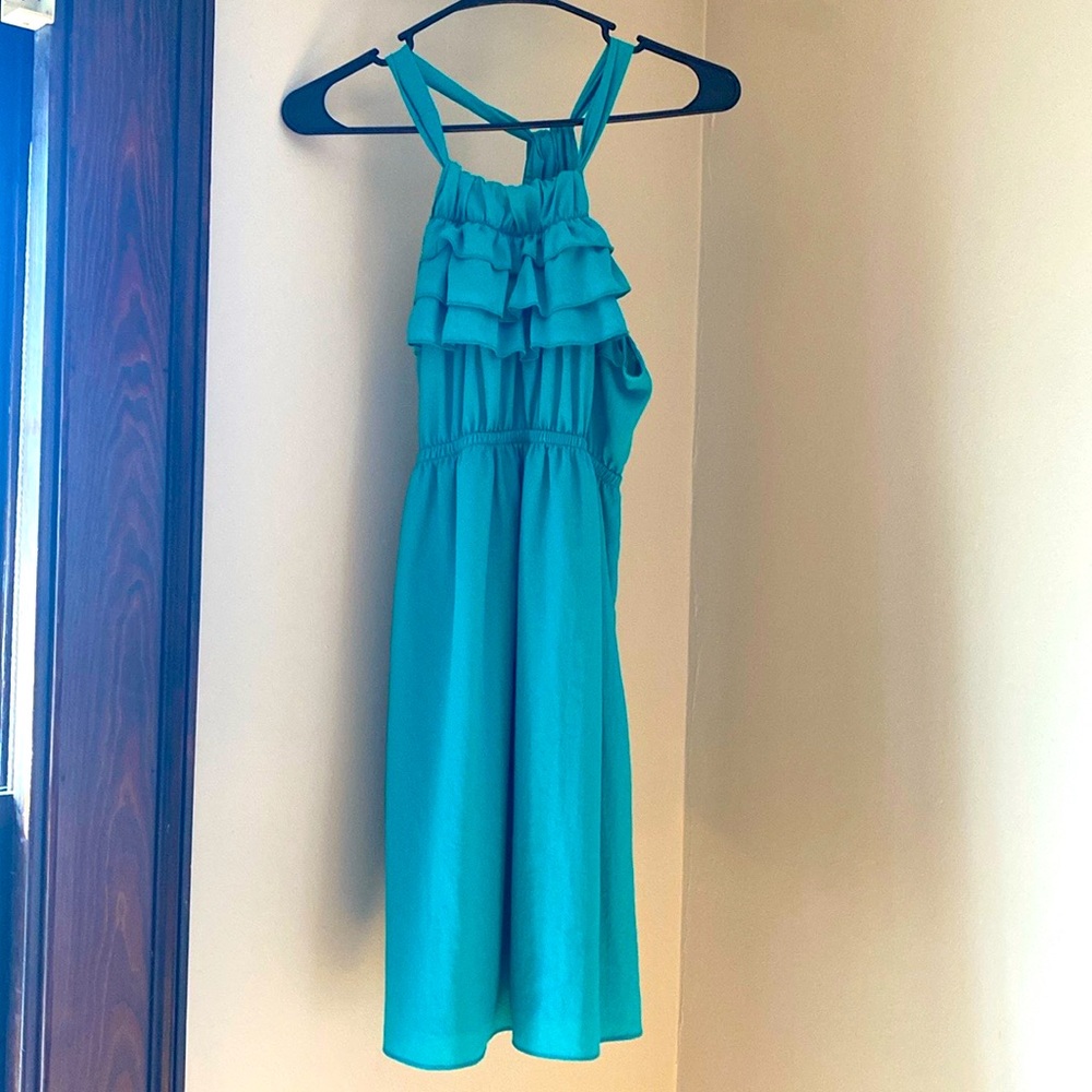 Lush aqua mini dress.